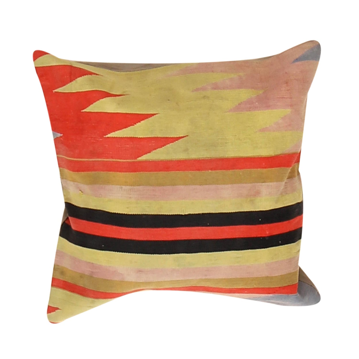 Hand Knotted Kilim Cushion 1' 5" x 1' 6" ft / 44 x 45 cm - No. 12431