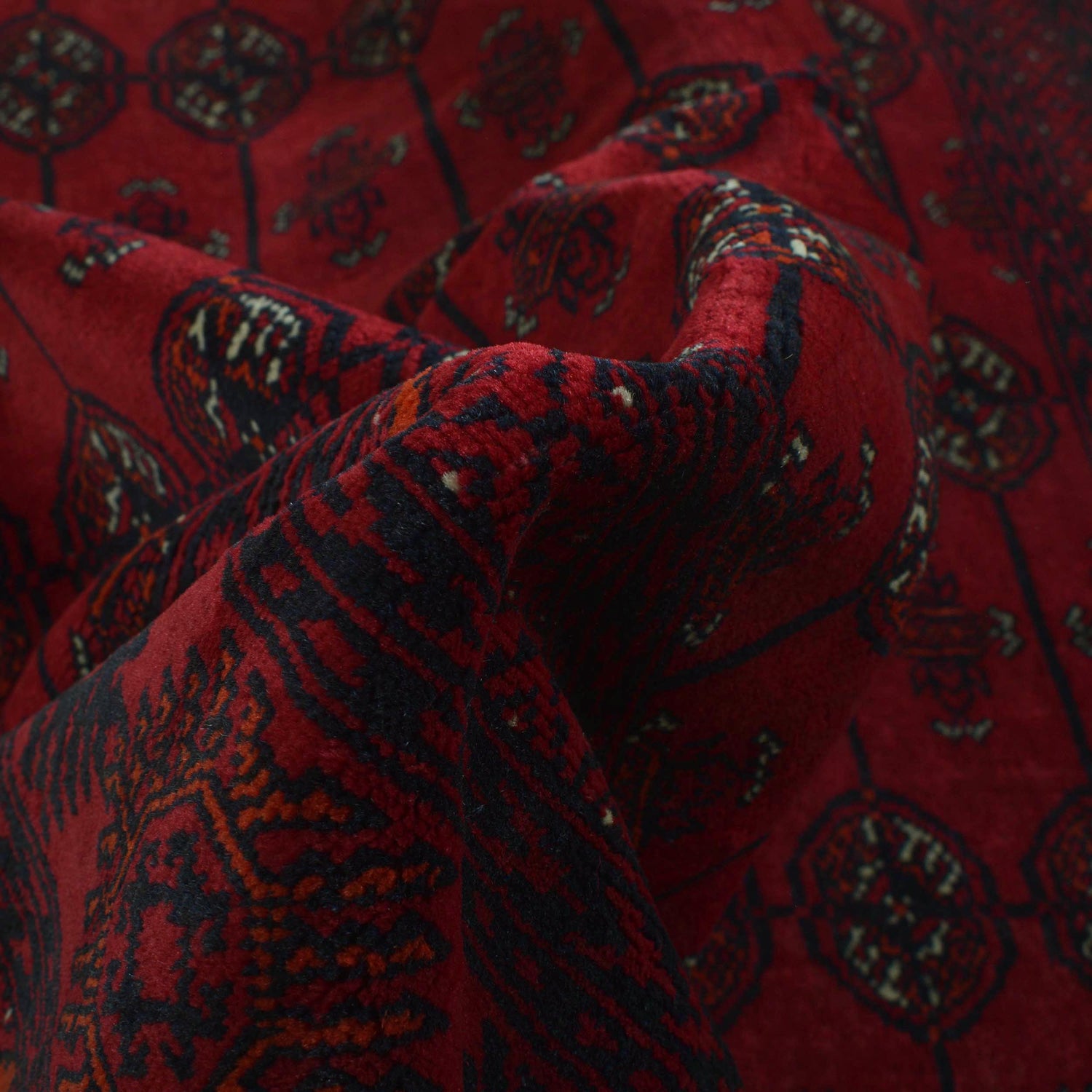 Handmade Bukhara Carpet 4' 6" x 6' 2" ft / 137 x 189 cm - No. 1324