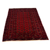 Red Bokhara Rug 4' 2" x 5' 6" ft / 127 x 167 cm - No. 1325
