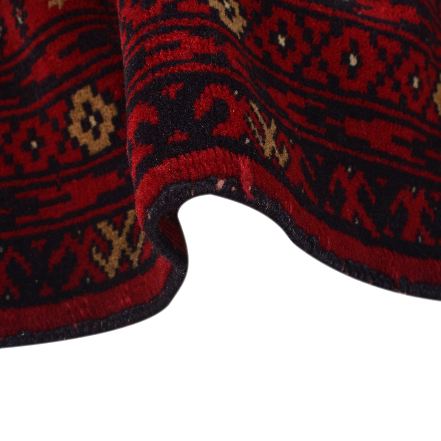 Red Bokhara Rug 4' 2" x 5' 6" ft / 127 x 167 cm - No. 1325