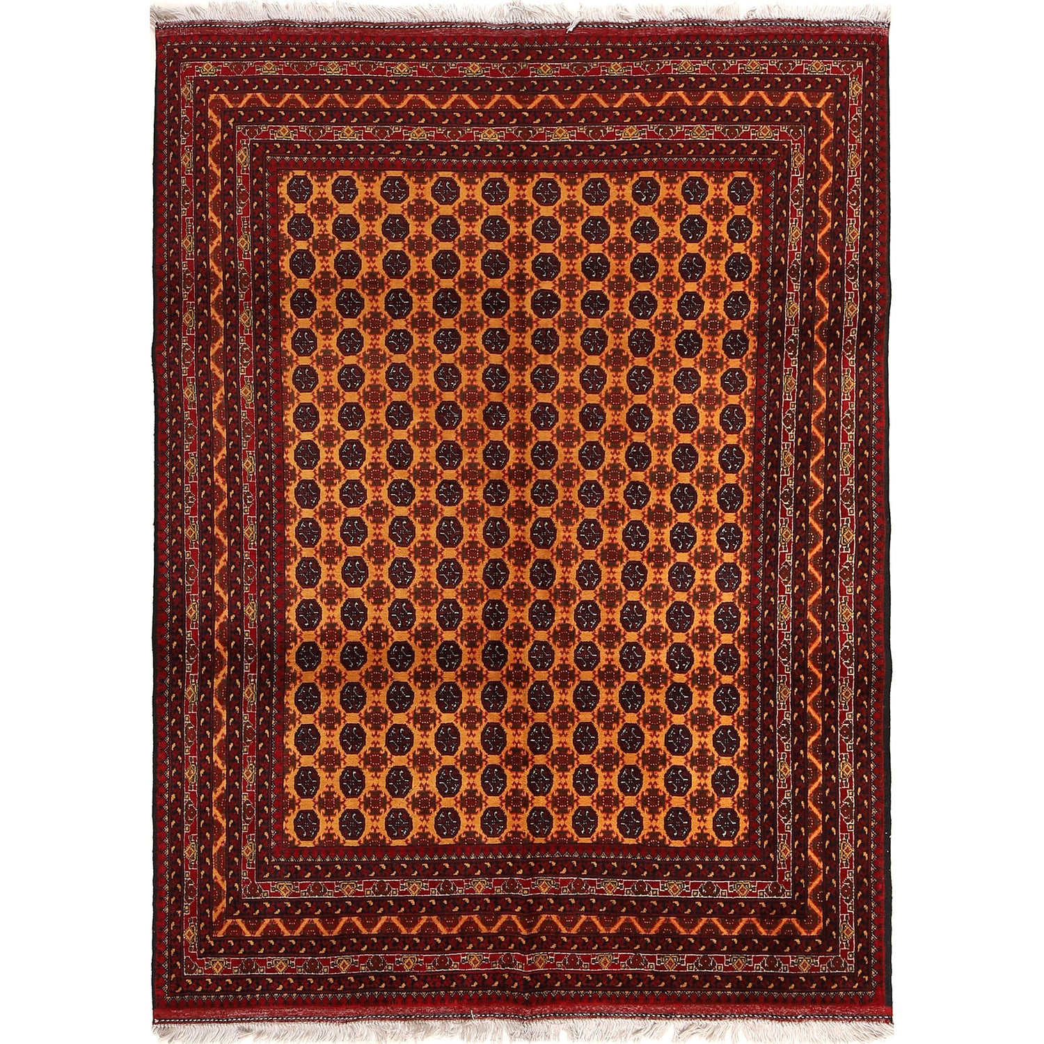 Handmade Khoja Roshnai Area Rug 5' 0" x 6' 8" ft / 152 x 202 cm - No. 1335