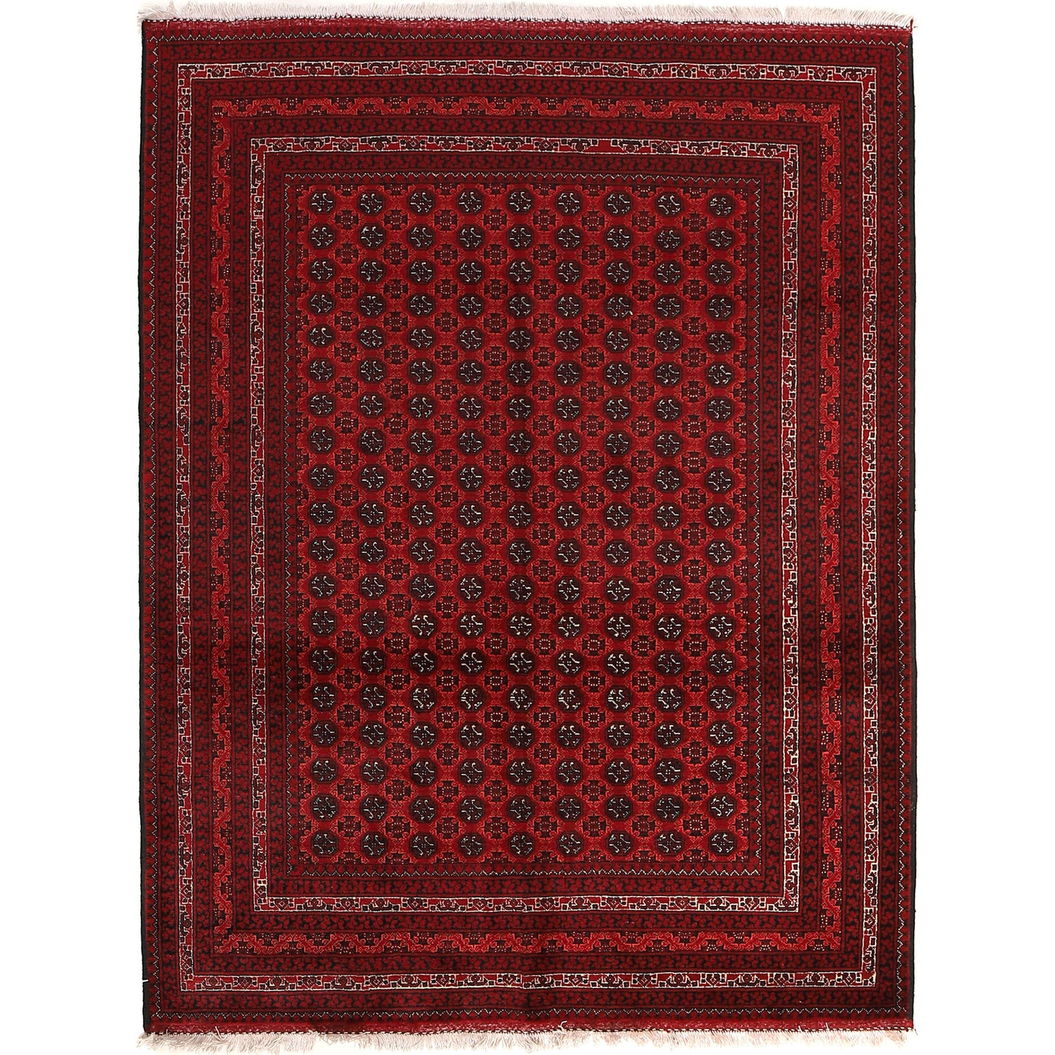 Handmade Khoja Roshnai Area Rug 4' 10" x 6' 6" ft / 148 x 199 cm - No. 1337