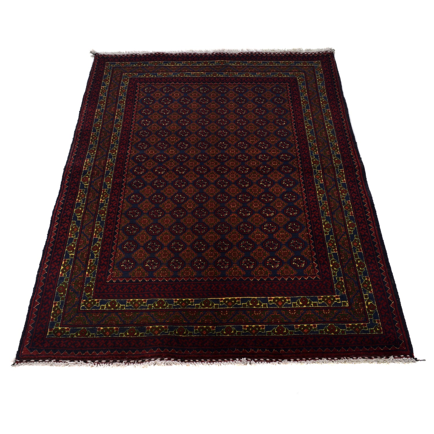 Oriental Handmade Khoja Roshnai Rug 3' 3" x 4' 8" ft / 98 x 142 cm - No. 1351