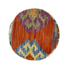 Kilim Round Ottoman Stool 1' 2" x 1' 5" ft / 35 x 43 cm - No. AL13