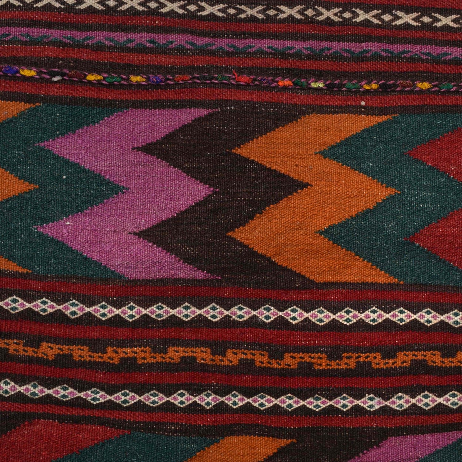 Flatweave Table Sheet Runner 2' 3" x 6' 5" ft / 69 x 195 cm - No. AL18