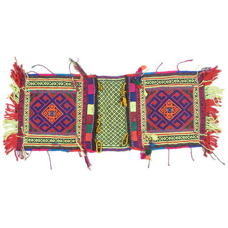 Tribal Baluch Saddle Bag Area Kilim 0' 11" x 2' 5" ft / 29 x 73 cm - No. 1939