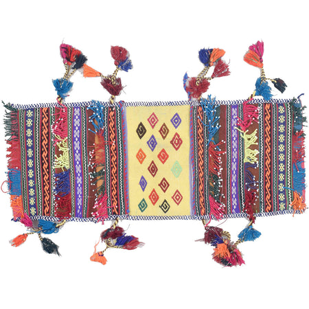 Tribal Baluch Saddle Bag Area Kilim 1' 0" x 2' 6" ft / 30 x 77 cm - No. 1947