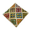 Handmade Kilim Square Ottoman Stool 1' 3" x 1' 3" ft / 37 x 38 cm - No. AL1