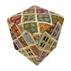 Handmade Kilim Square Ottoman Stool 1' 3" x 1' 3" ft / 37 x 38 cm - No. AL1
