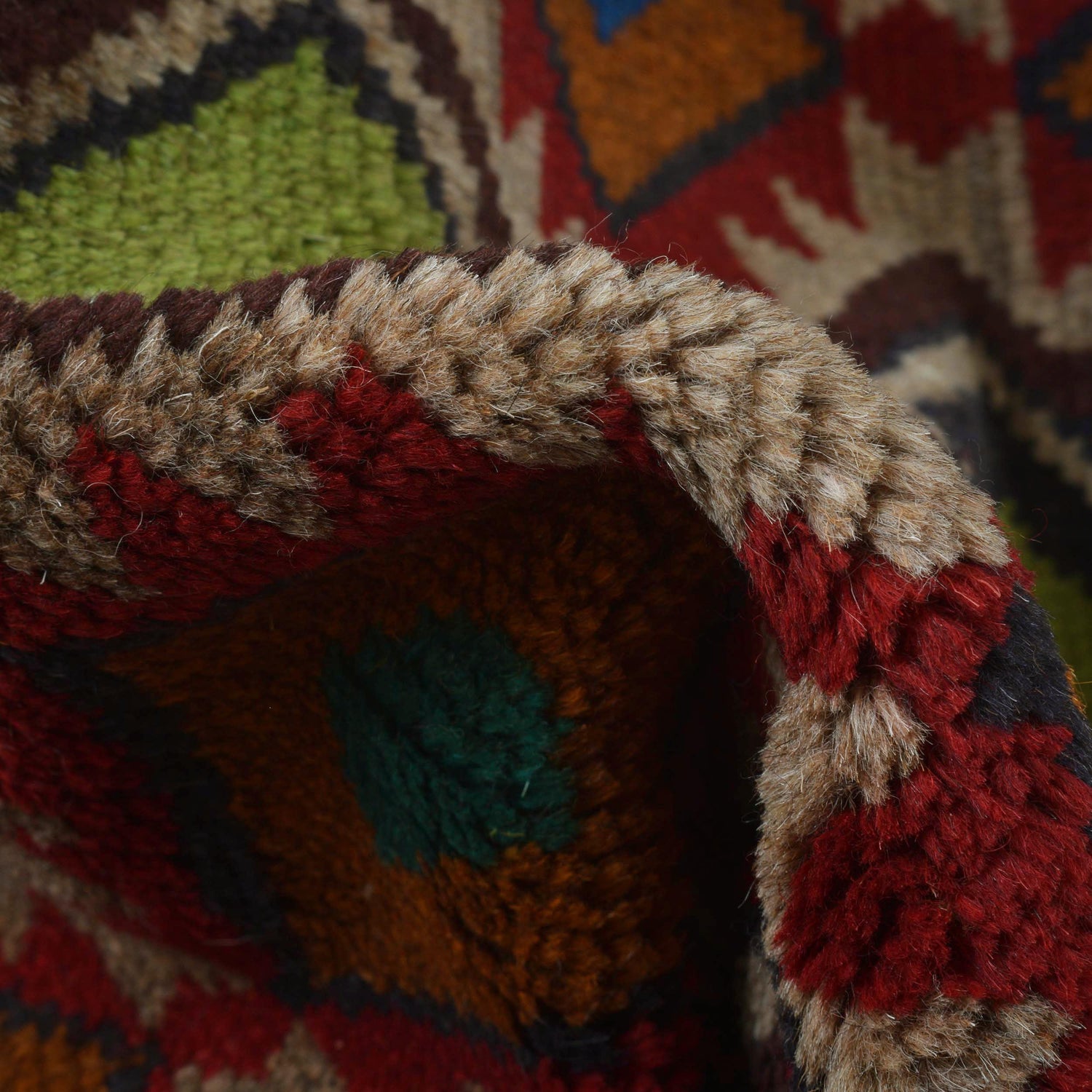 Handmade Kohistani Rug 6' 3" x 7' 10" ft / 190 x 240 cm - No. 2028