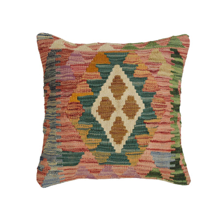 Afghan Kilim Cushion 1' 5" x 1' 5" ft / 44 x 44 cm - No.20964