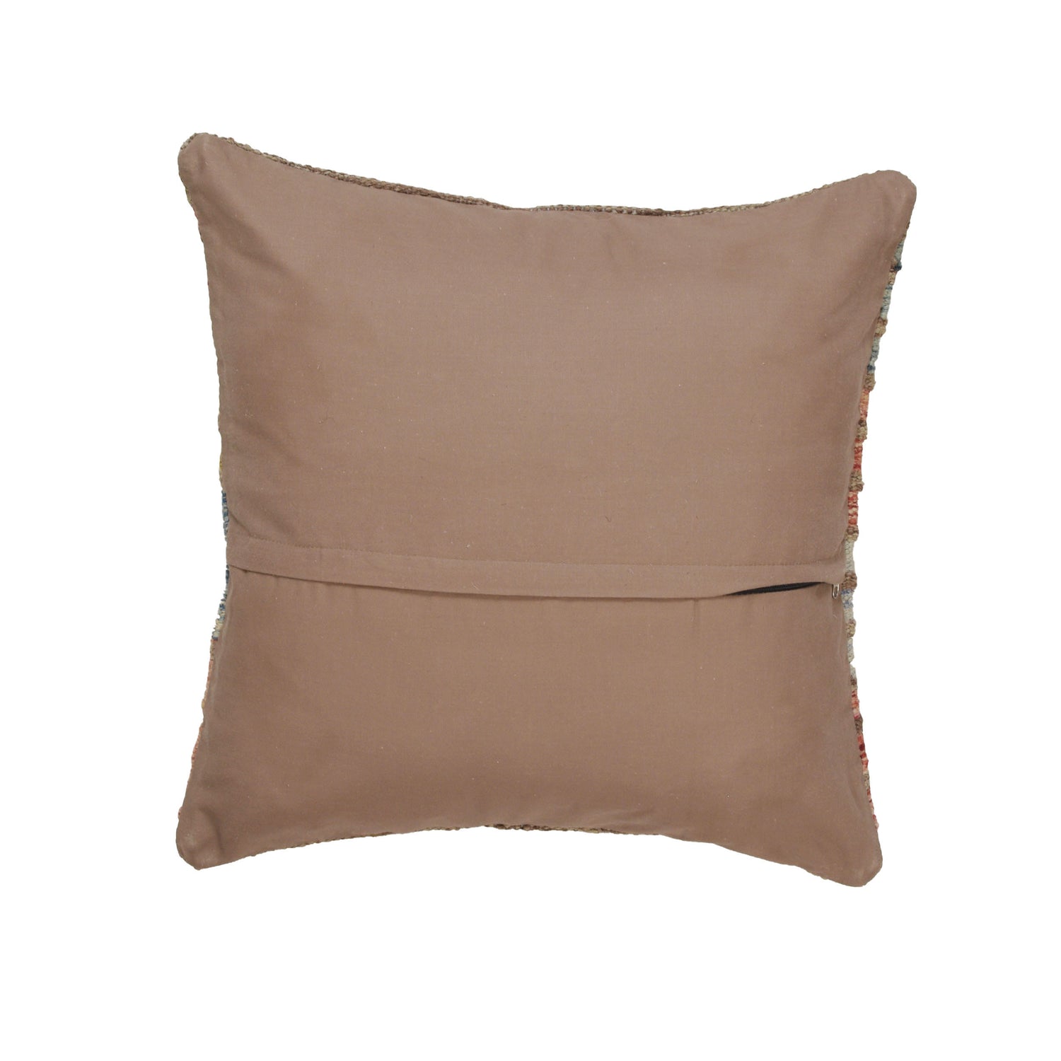 Square Size Kelim Cushion 1' 5" x 1' 5" ft / 44 x 44 cm - No.21135