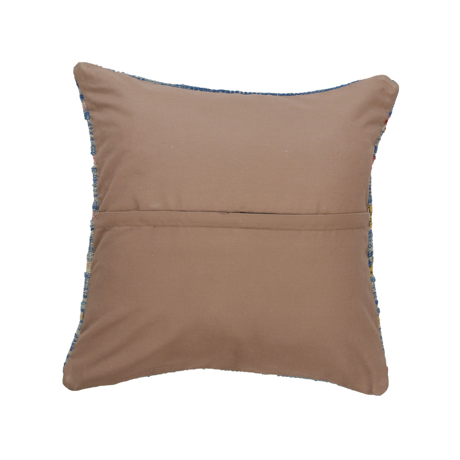 Square Size Kelim Cushion 1' 5" x 1' 5" ft / 44 x 44 cm - No.21156