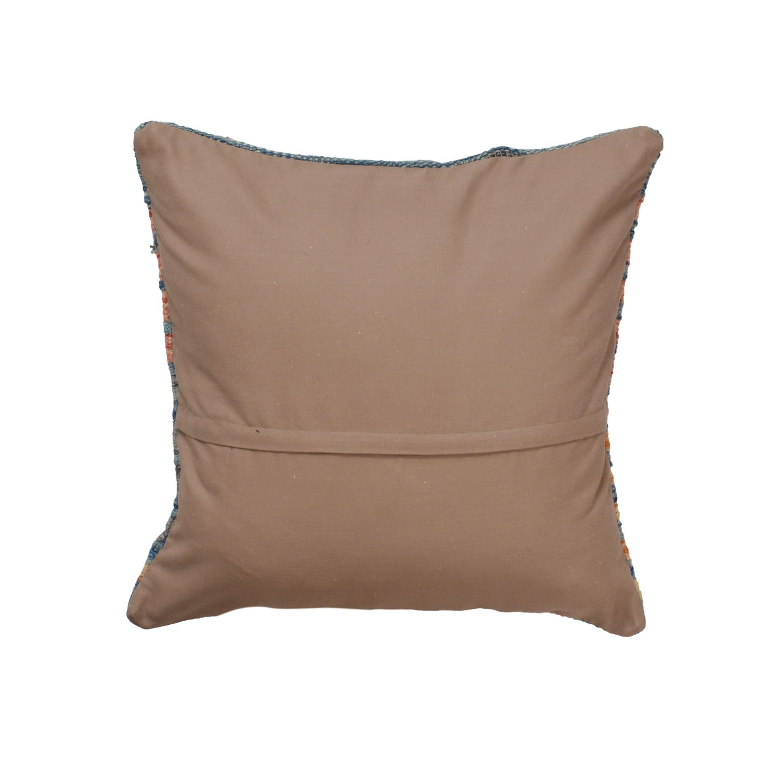 Square Size Kelim Cushion 1' 5" x 1' 5" ft / 44 x 44 cm - No.21171
