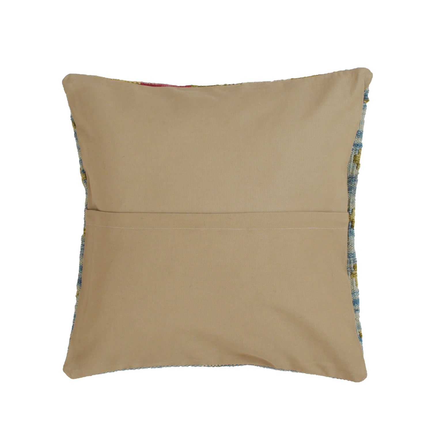 Square Size Kelim Cushion 1' 4" x 1' 5" ft / 41 x 44 cm - No. 22146