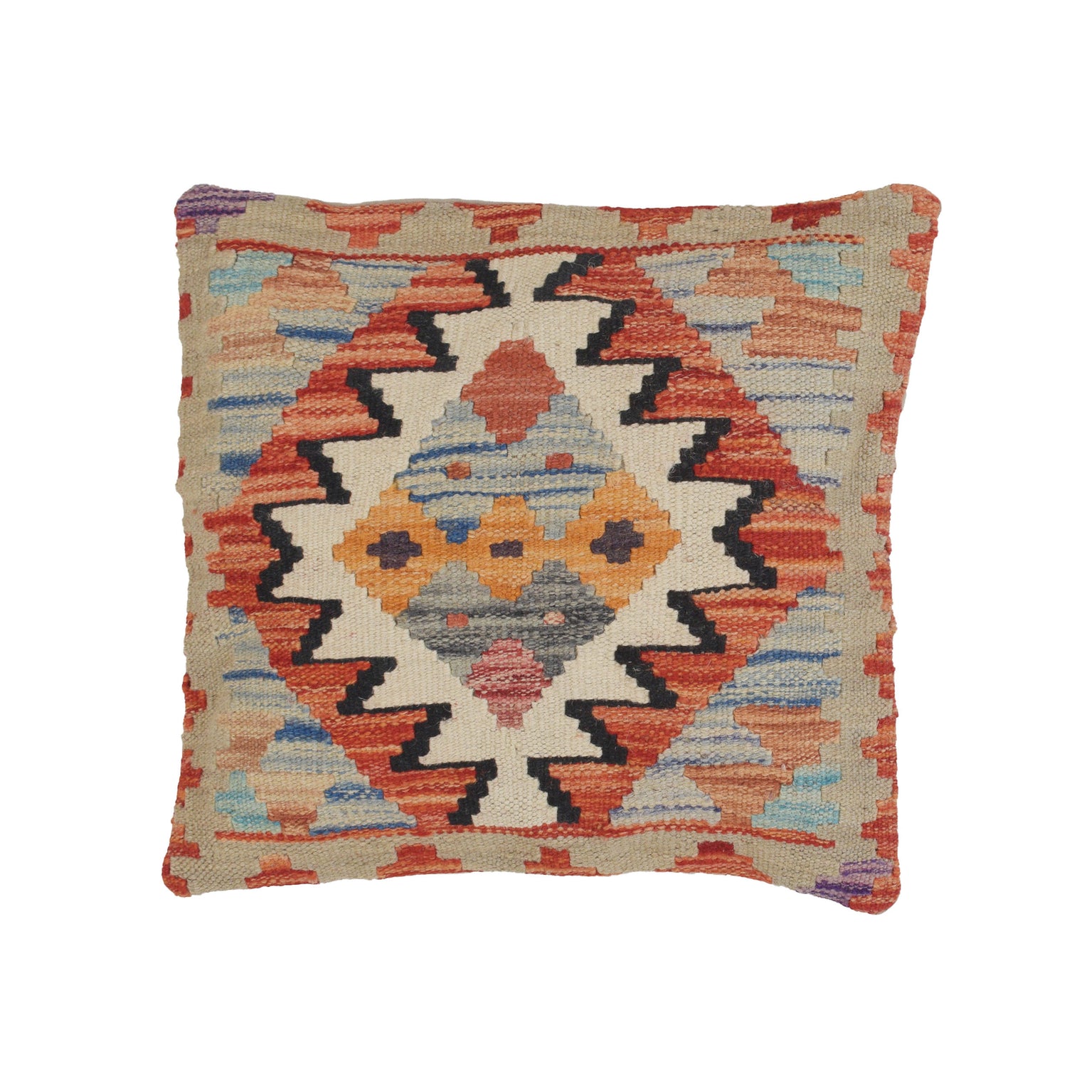 Kilim Cushion Covers for Your Home 1' 5" x 1' 5" ft / 44 x 42 cm - No. 22161