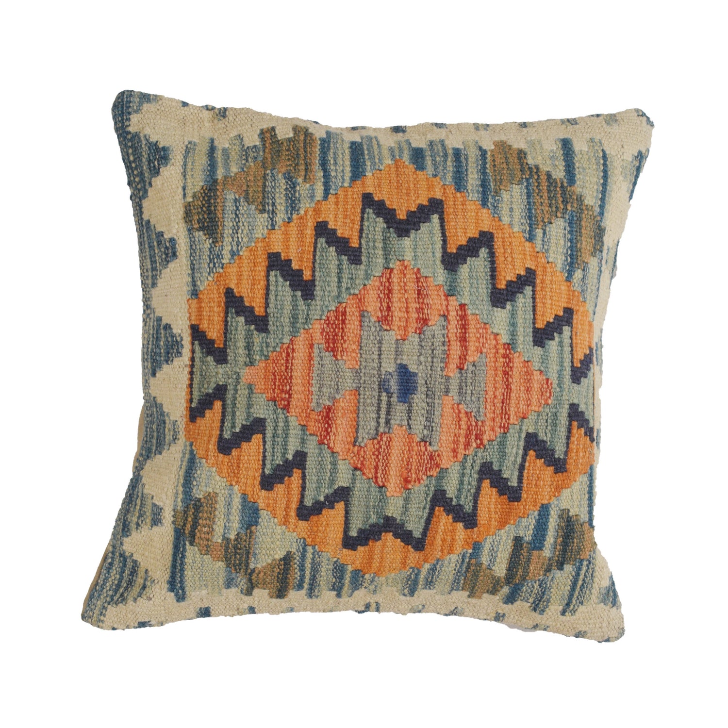 Handmade Kilim Cushion Covers 1' 6" x 1' 6" ft / 45 x 45 cm - No. 22200