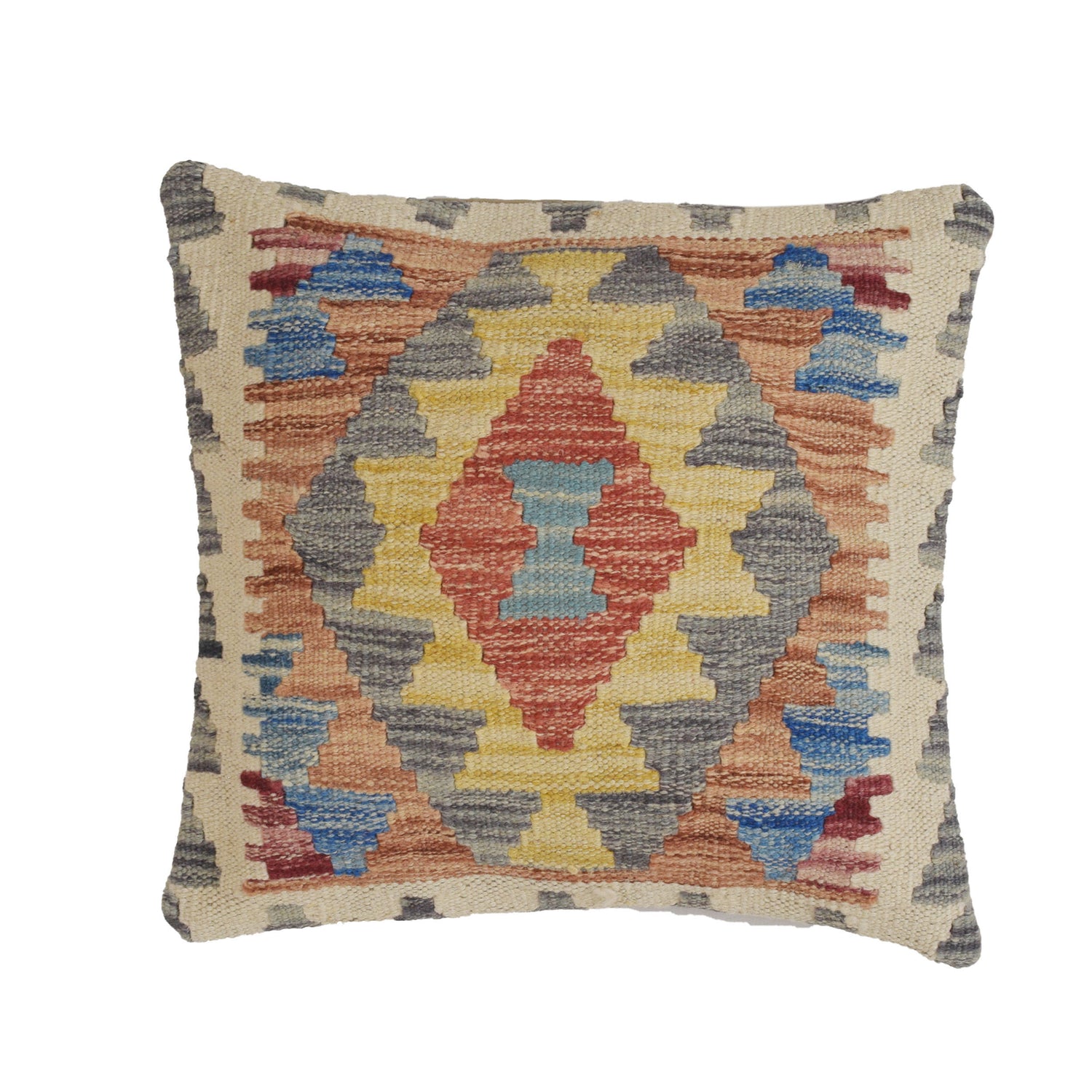 Kilim Cushion Cover 1' 4" x 1' 4" ft / 40 x 40 cm - No. 22204