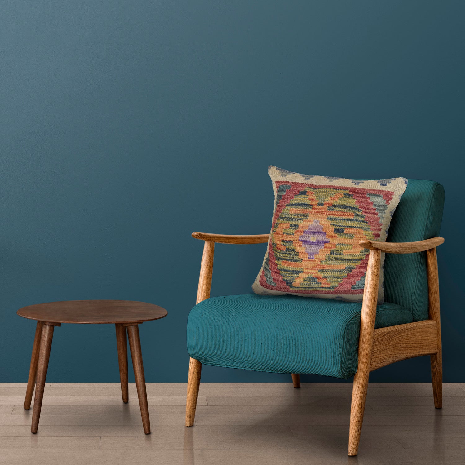 Turkish Design Kilim Cushion 1' 4" x 1' 4" ft / 41 x 41 cm - No. 22389