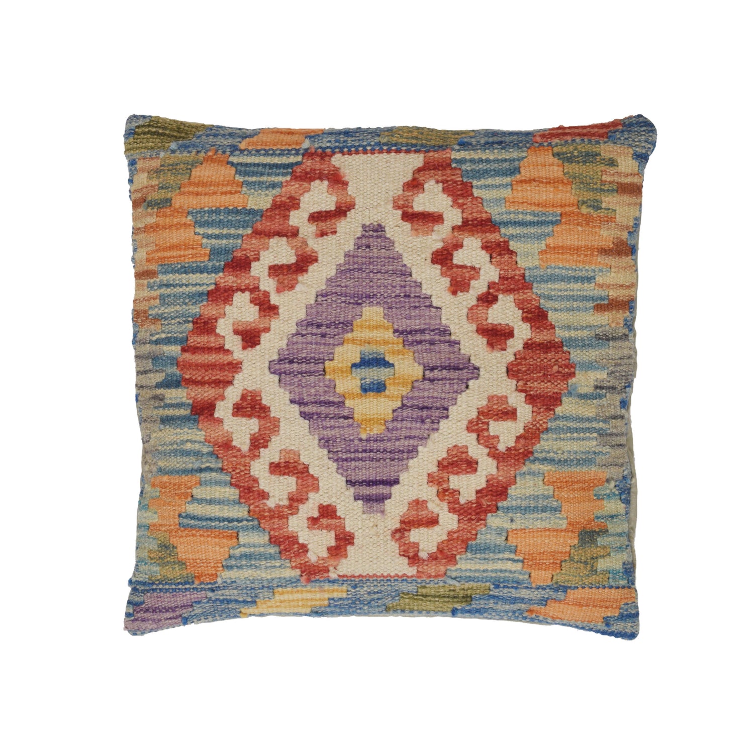 Hand Knotted Kilim Cushion 1' 5" x 1' 5" ft / 42 x 42 cm - No. 24002