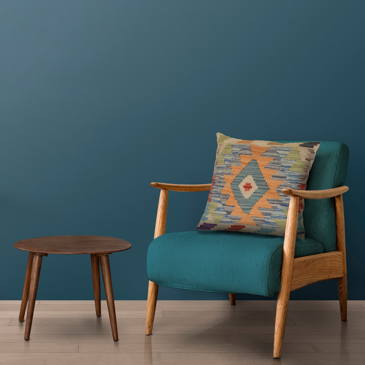 Kilim Cushion Covers for Your Home 1' 6" x 1' 5" ft / 45 x 44 cm - No. 24018