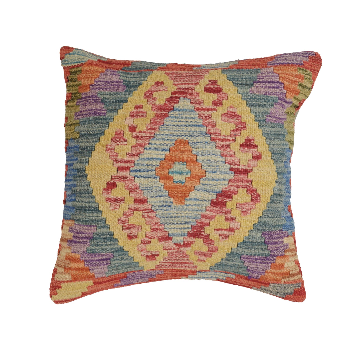 Kilim Cushion Cover 1' 5" x 1' 6" ft / 43 x 45 cm - No. 24022