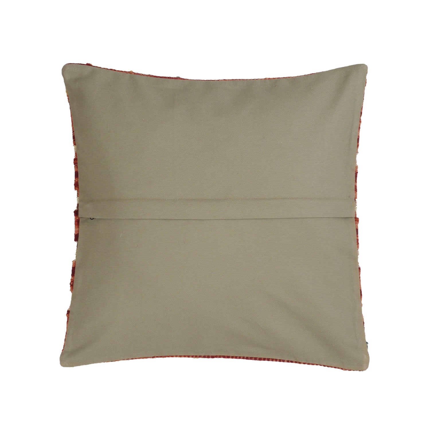 Square Size Kelim Cushion 1' 5" x 1' 5" ft / 44 x 44 cm - No. 24048