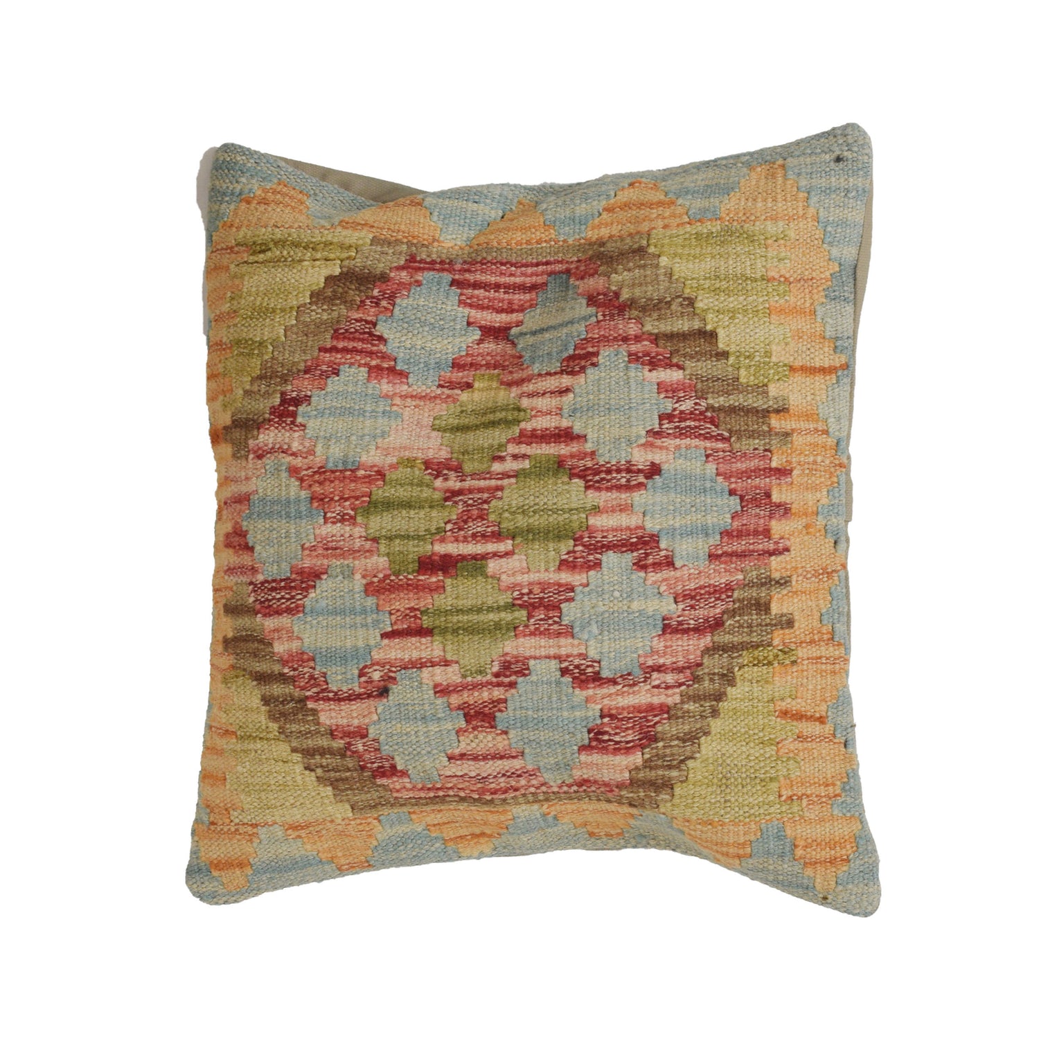 Hand Knotted Kilim Cushion 1' 5" x 1' 4" ft / 43 x 40 cm - No. 24071