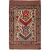 Oriental Barjasta Kilim Carpet 3' 10" x 6' 2" ft / 118 x 189 cm - No. 2491