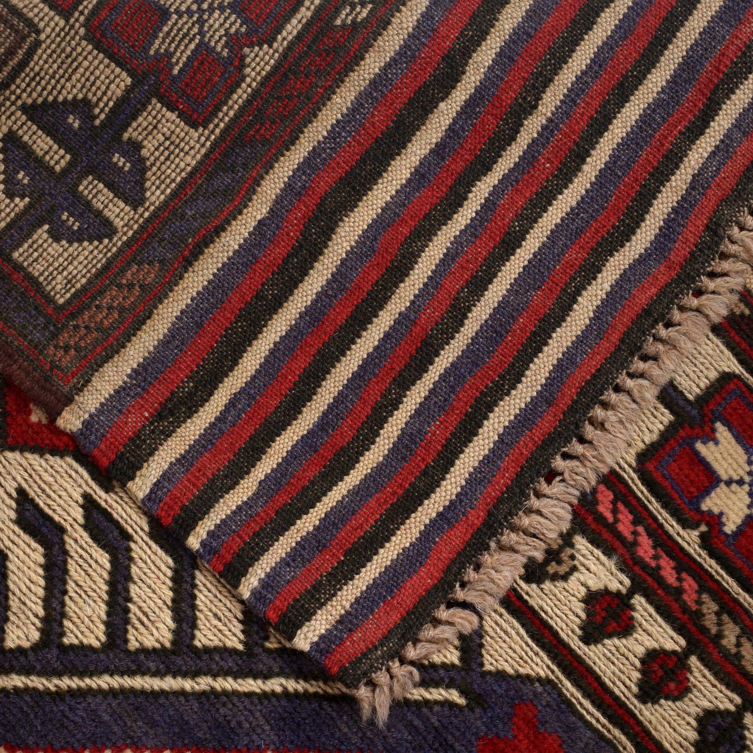 Oriental Barjasta Kilim Carpet 3' 10" x 6' 2" ft / 118 x 189 cm - No. 2491