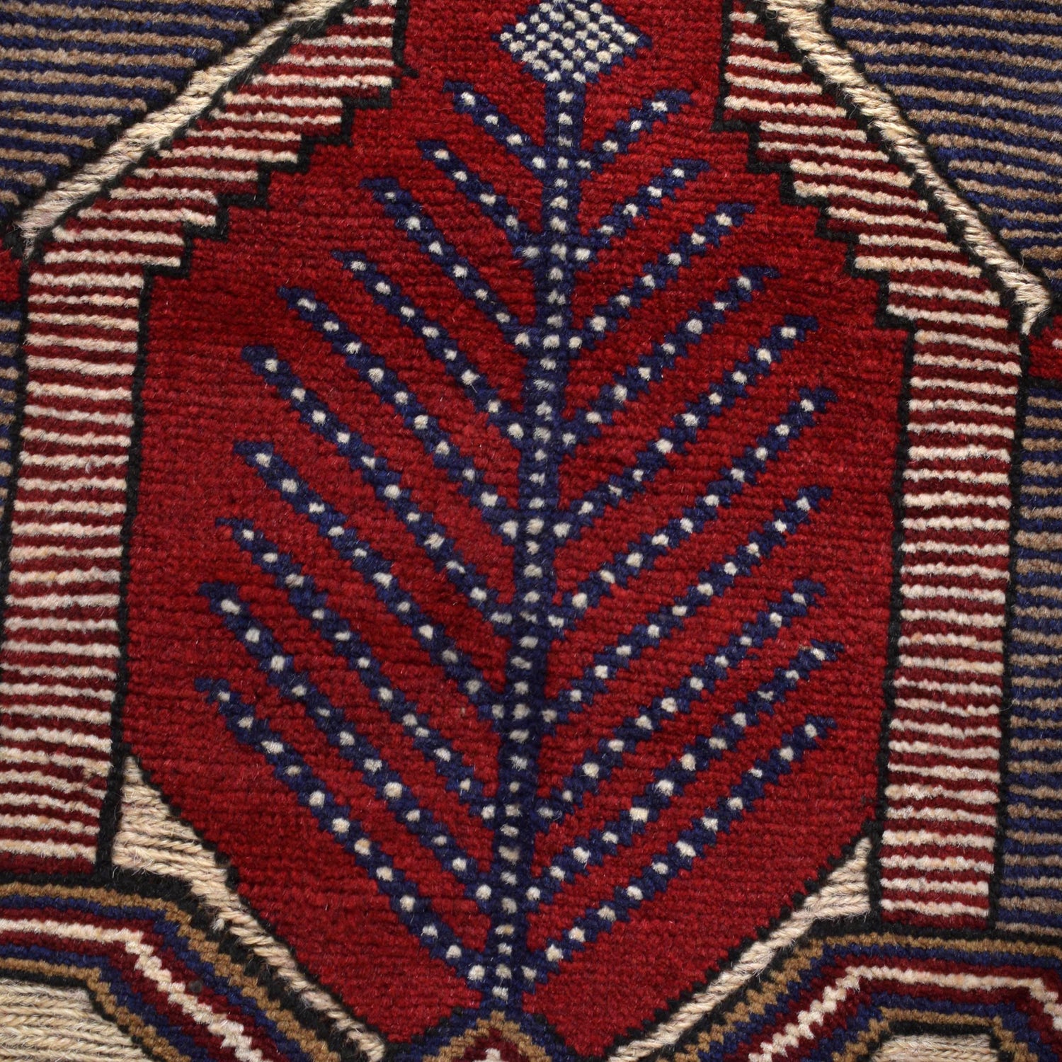 Oriental Barjasta Kilim Carpet 4' 0" x 5' 5" ft / 123 x 165 cm - No. 2495