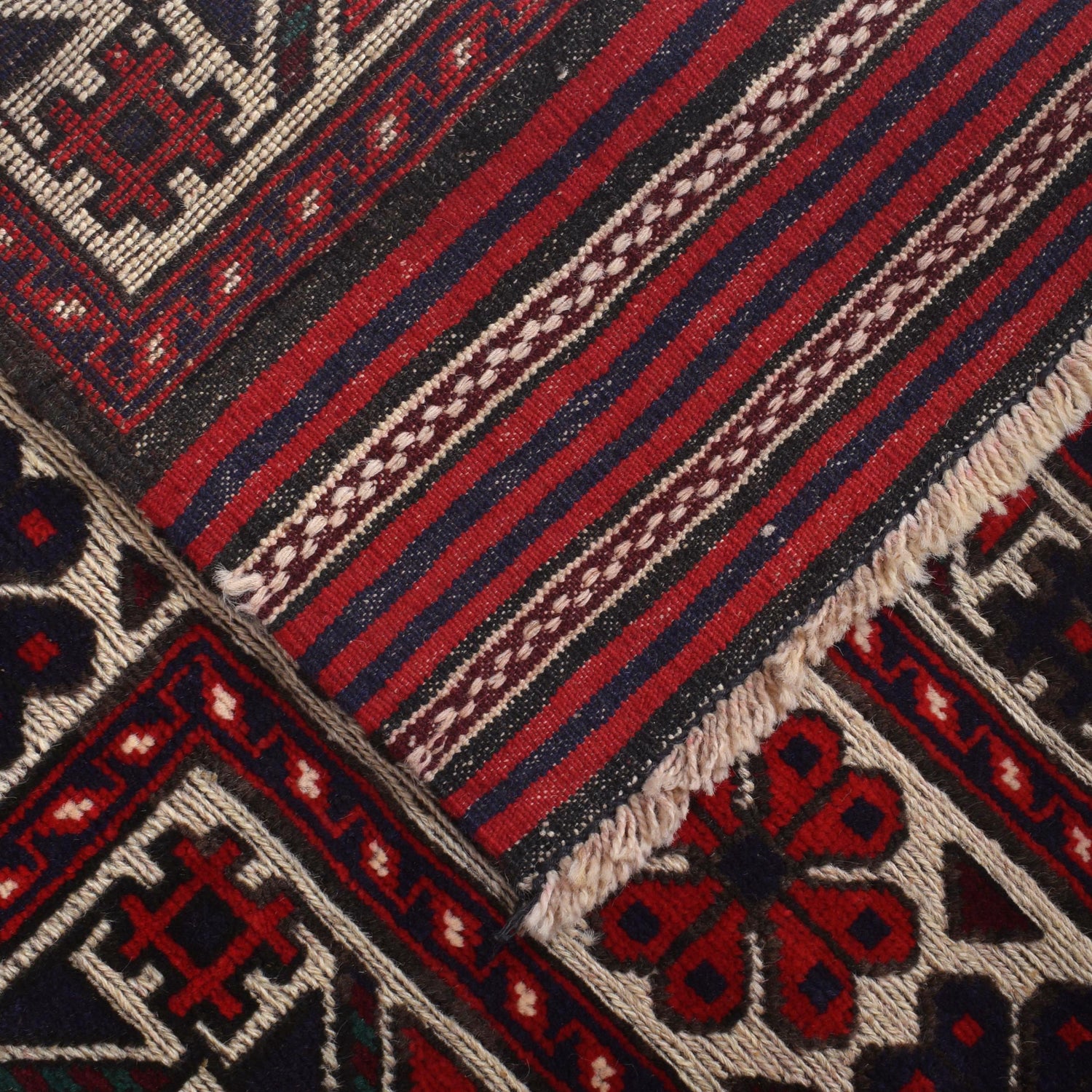 Oriental Barjasta Kilim Carpet 4' 4" x 5' 10" ft / 131 x 177 cm - No. 2520