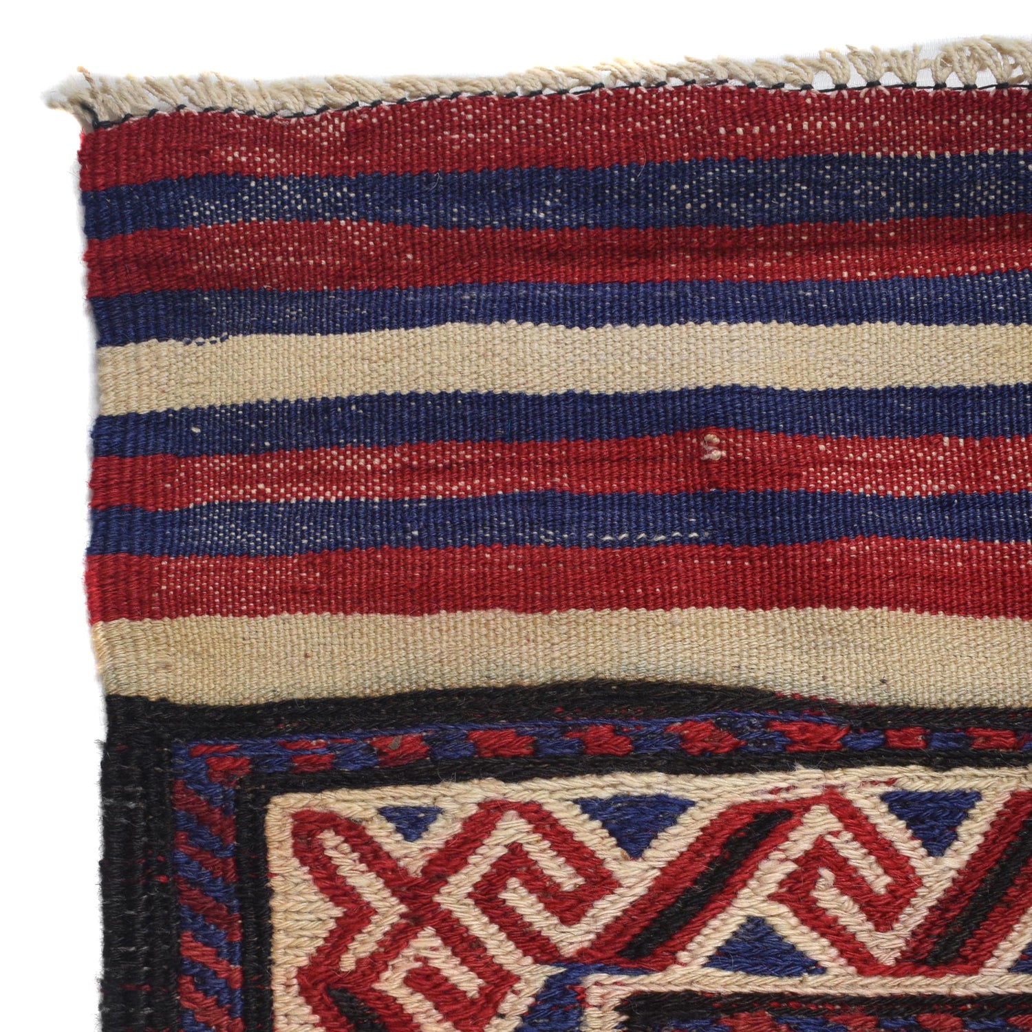 Handmade Flat Weave Kilim 6' 8" x 8' 8" ft / 204 x 265 cm - No. 2542