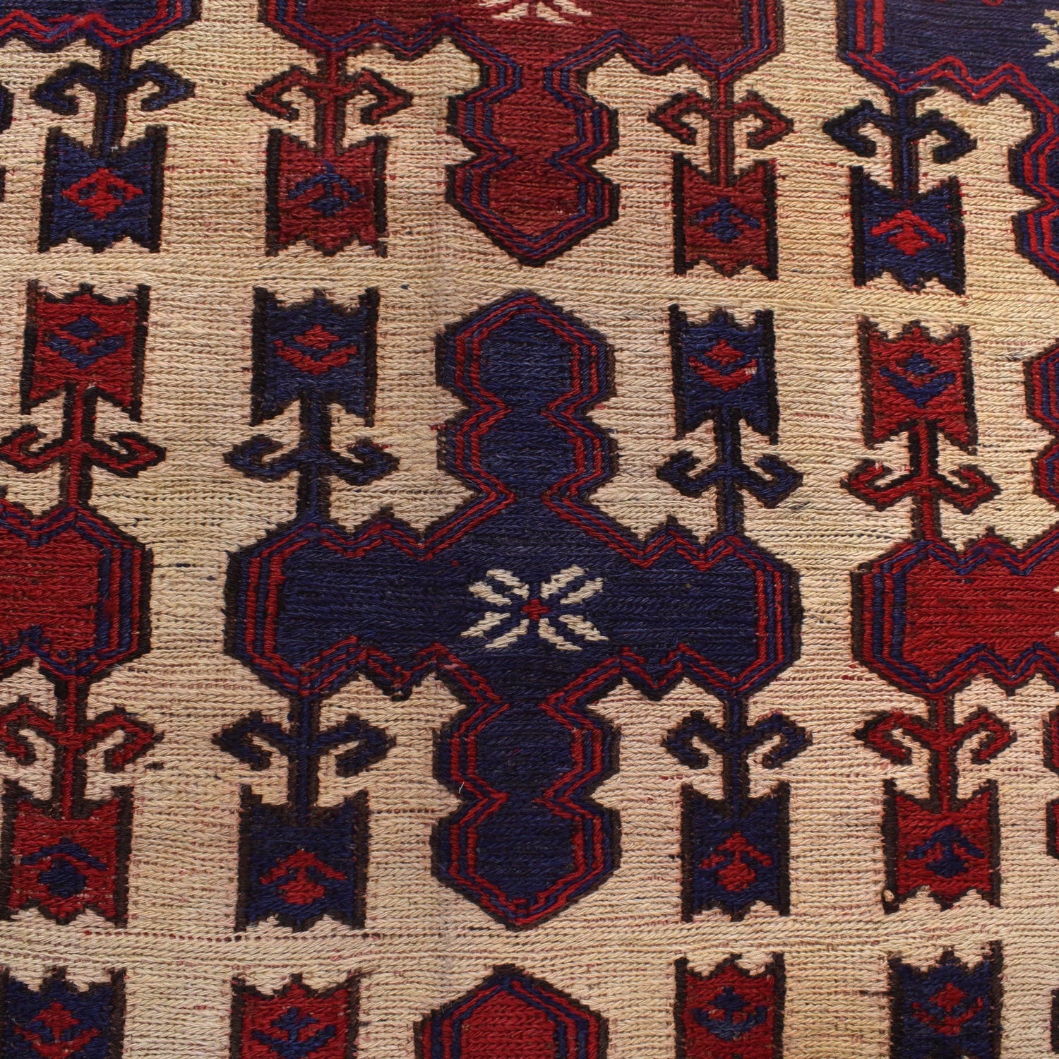 Handmade Flat Weave Kilim 6' 8" x 8' 8" ft / 204 x 265 cm - No. 2542