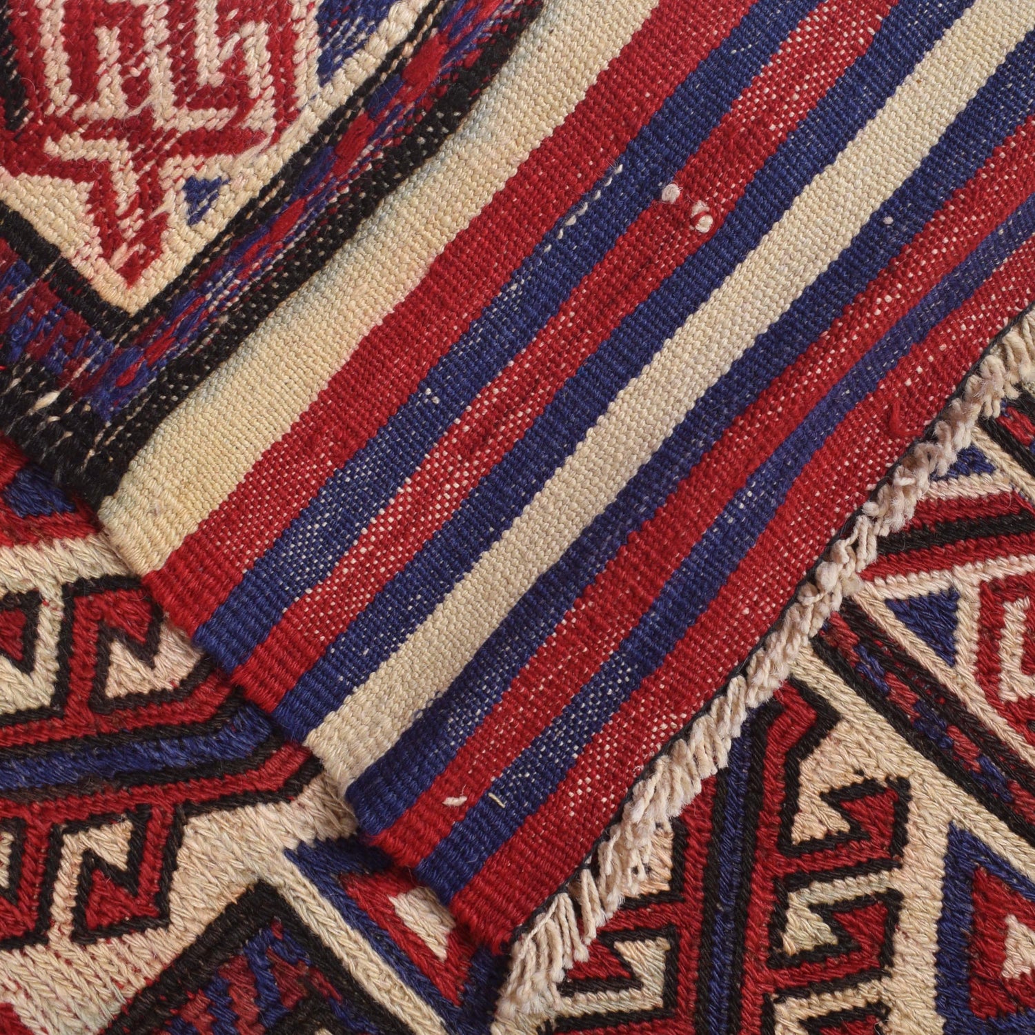 Handmade Flat Weave Kilim 6' 8" x 8' 8" ft / 204 x 265 cm - No. 2542