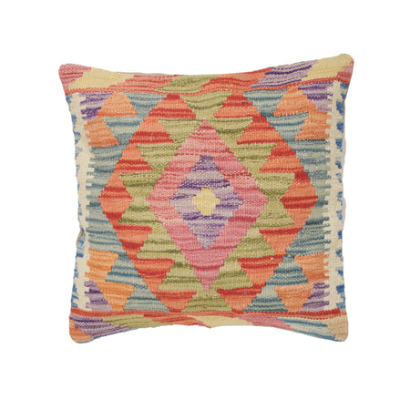 Kilim Cushion Cover 1' 4" x 1' 5" ft / 41 x 42 cm - No. 25552