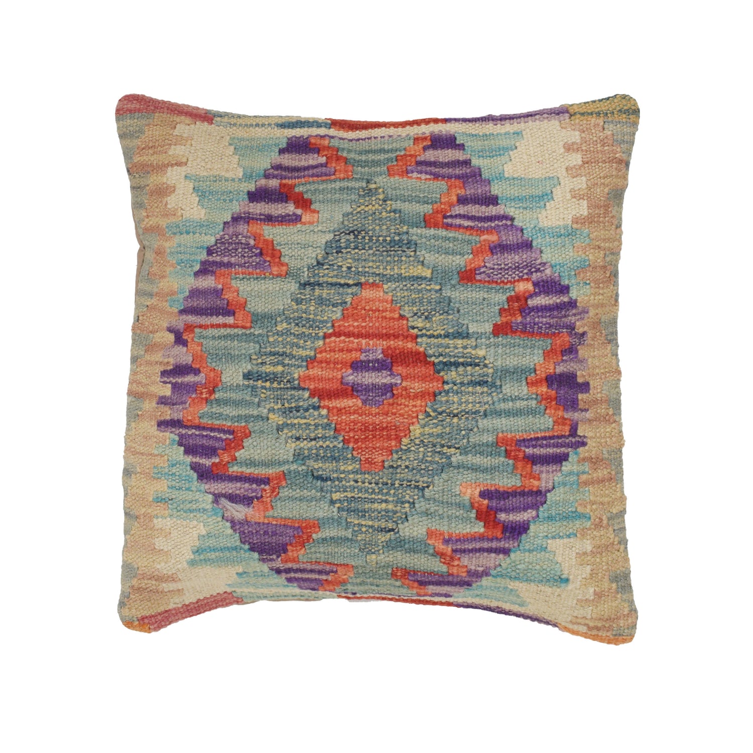 Kilim Cushion Covers for Your Home 1' 3" x 1' 3" ft / 39 x 38 cm - No. 25591