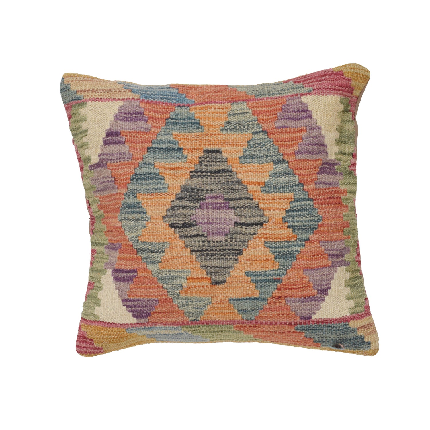 Kilim Cushion Cover 1' 5" x 1' 5" ft / 42 x 43 cm - No. 25594