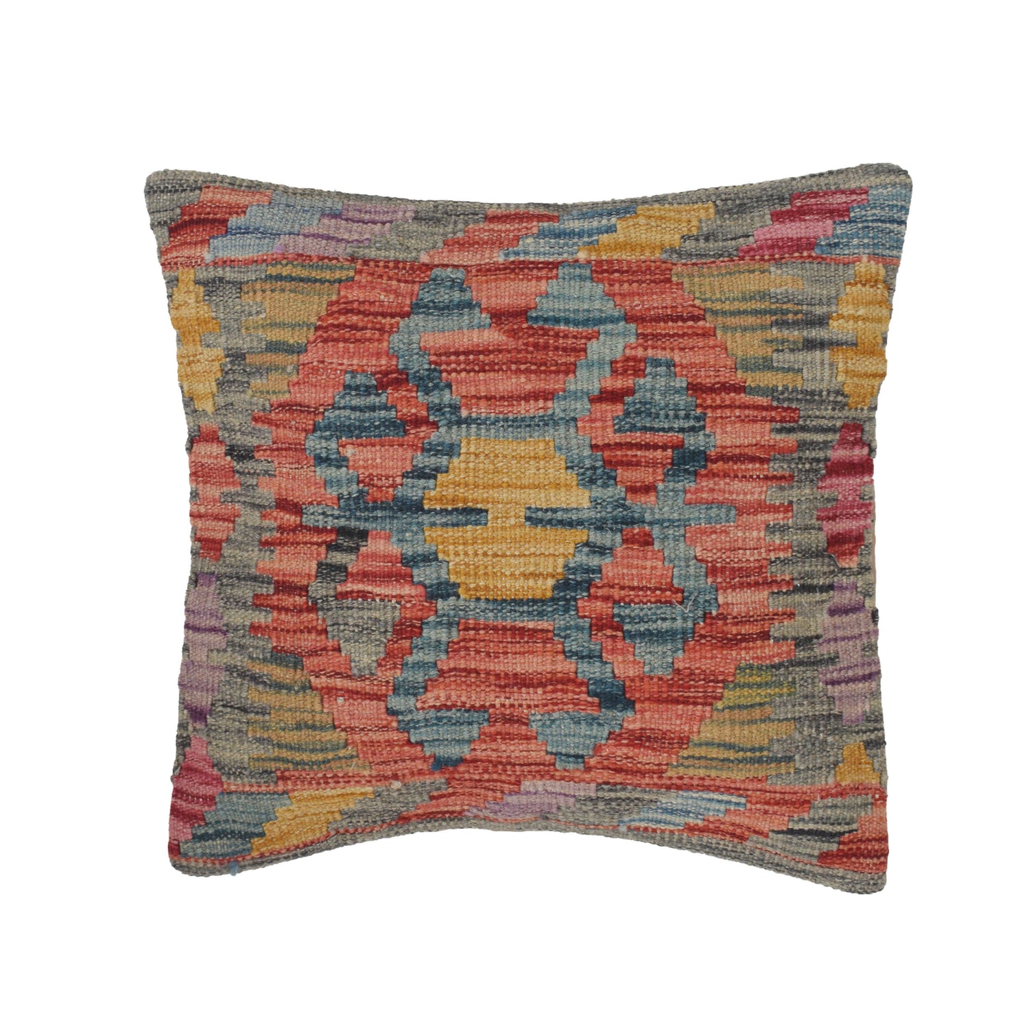 Kilim Cushion Cover 1' 4" x 1' 5" ft / 41 x 42 cm - No. 25600
