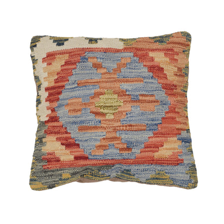 Turkish Design Kilim Cushion 1' 4" x 1' 5" ft / 41 x 43 cm - No. 25609