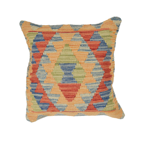 Turkish Style Kelim Cushion 1' 5" x 1' 5" ft / 44 x 43 cm - No. 25616