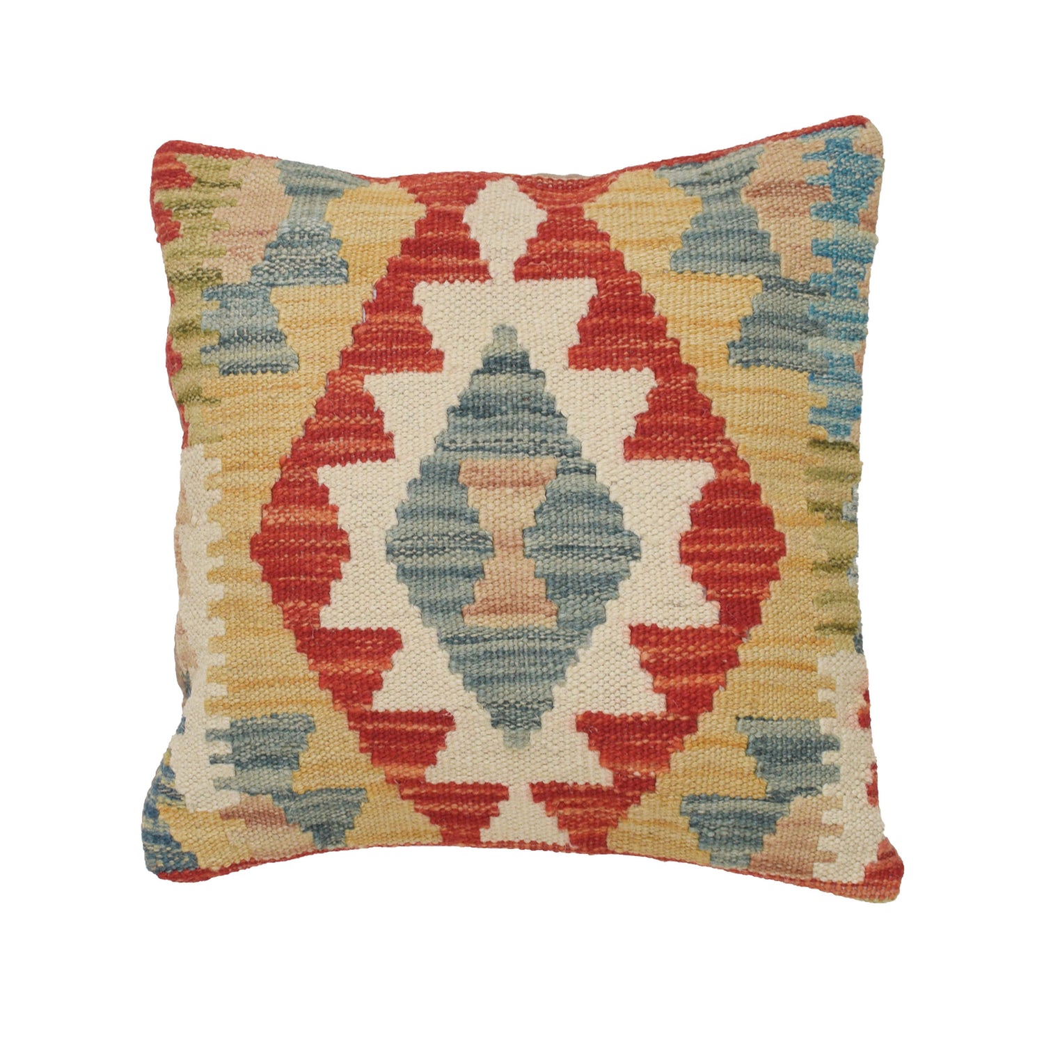 Kilim Cushion Cover 1' 2" x 1' 2" ft / 36 x 35 cm - No. 25655