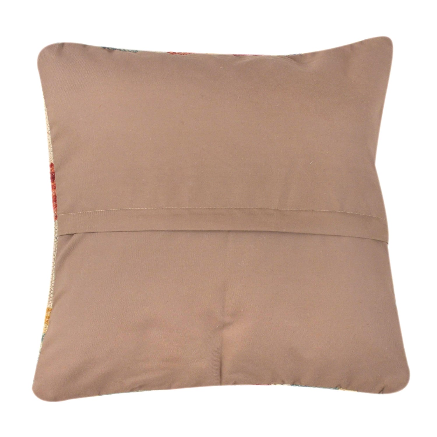 Square Size Kelim Cushion 1' 2" x 1' 2" ft / 36 x 36 cm - No. 25744