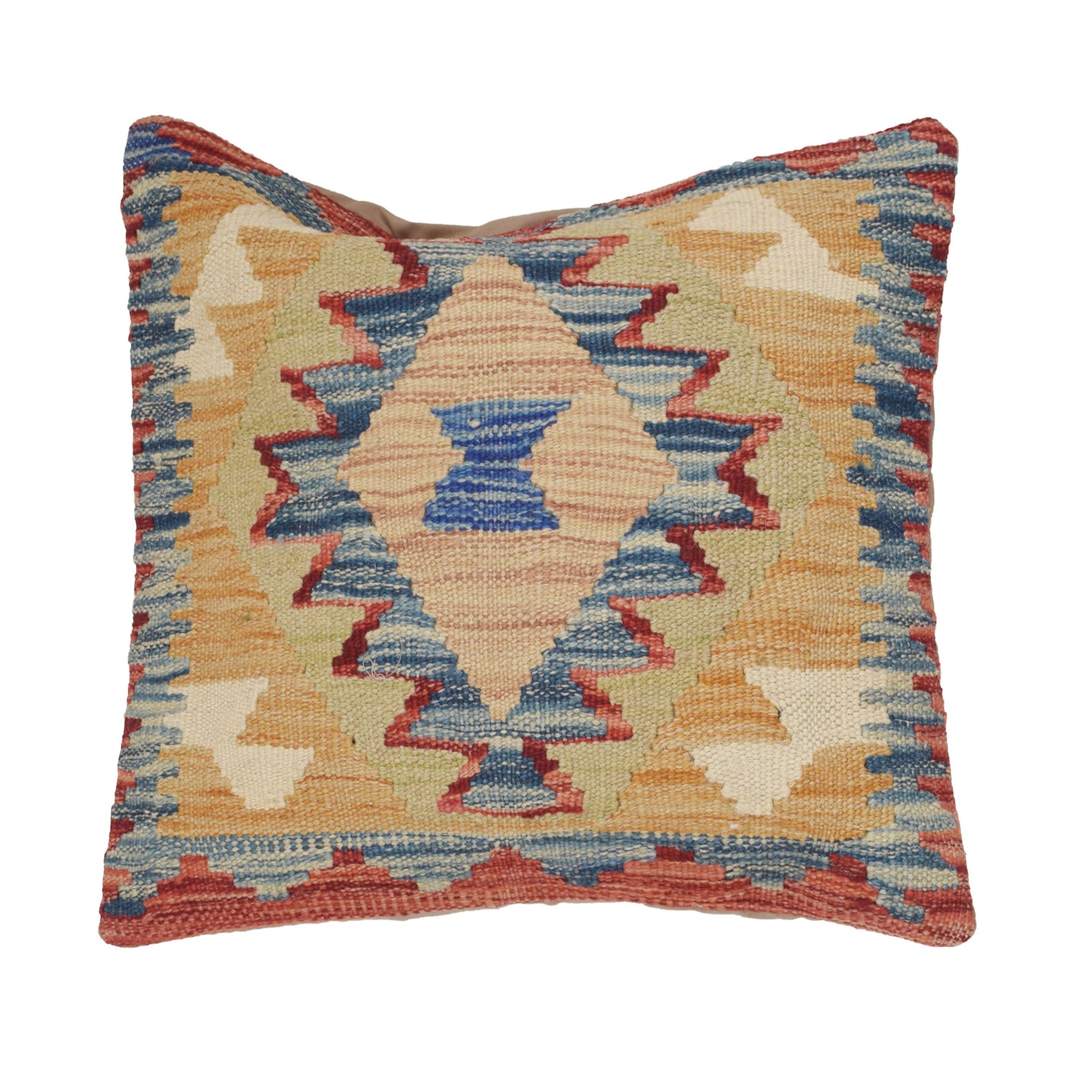 Hand Knotted Kilim Cushion 1' 4" x 1' 5" ft / 41 x 43 cm - No. 25752