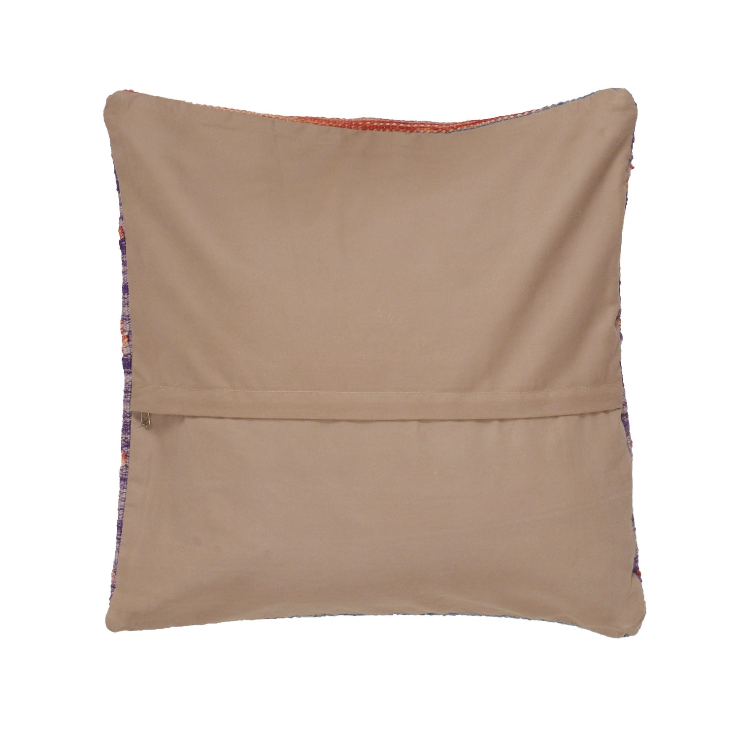Square Size Kelim Cushion 1' 5" x 1' 6" ft / 44 x 45 cm - No. 25756
