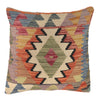 Turkish Style Kelim Cushion 1' 6" x 1' 6" ft / 45 x 46 cm - No. 25769