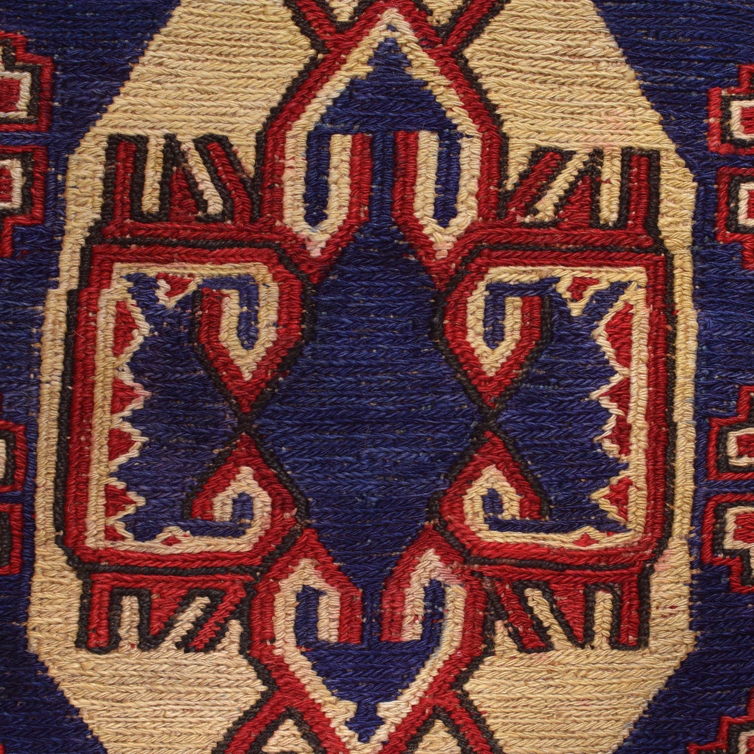 Afghan Saghari Kilim 6' 7" x 9' 2" ft / 201 x 280 cm - No. 2672