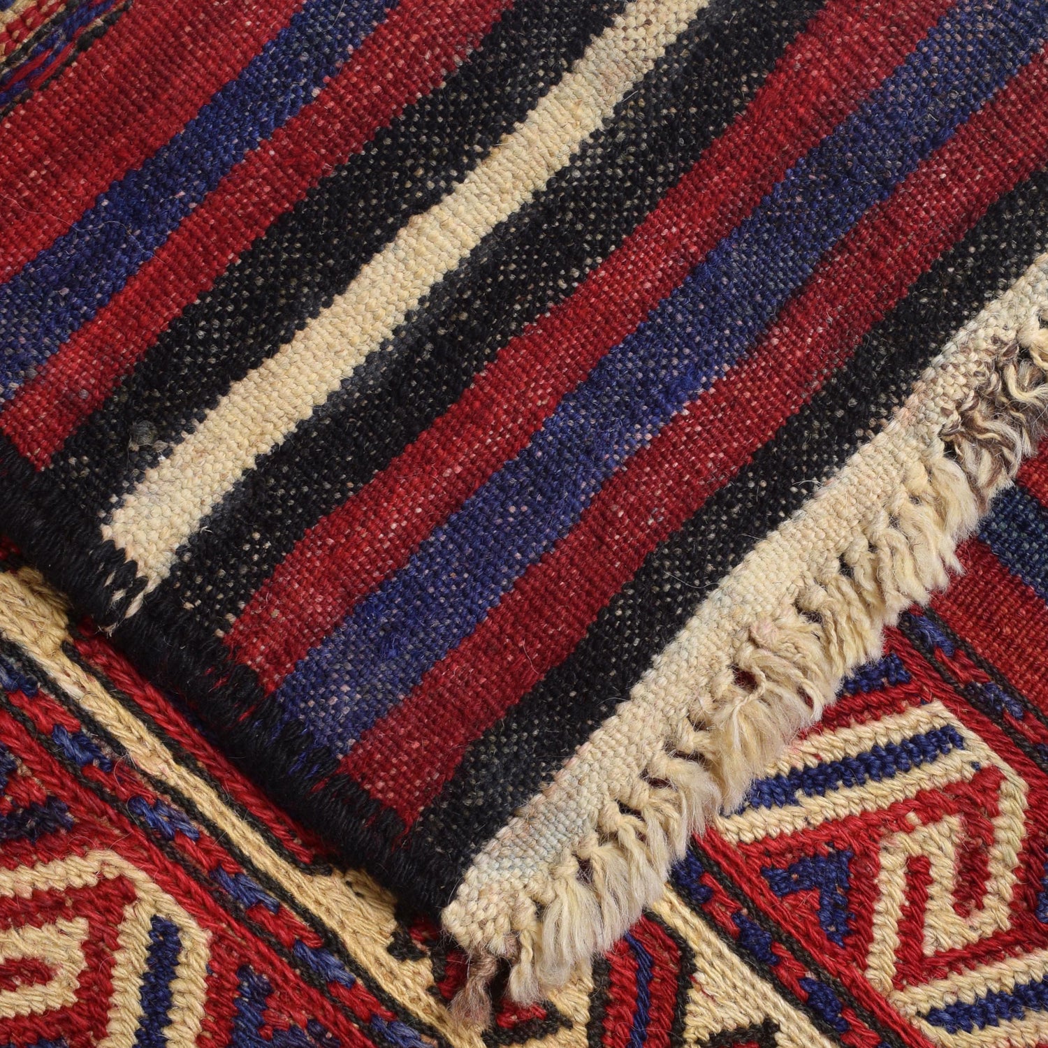 Afghan Saghari Kilim 6' 7" x 9' 2" ft / 201 x 280 cm - No. 2672