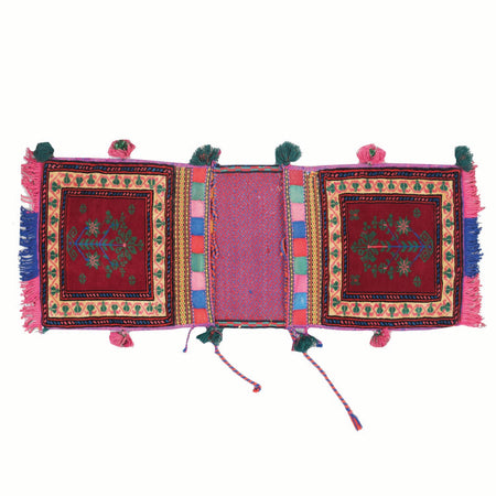 Tribal Baluch Saddle Bag Area Rug 1' 0" x 2' 8" ft / 31 x 81 cm - No. 2788