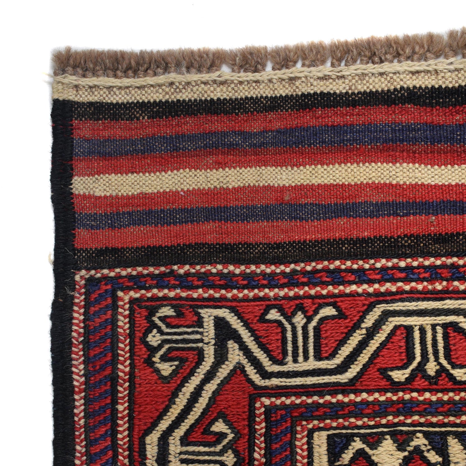 Afghan Saghari Kilim 6' 11" x 9' 8" ft / 212 x 294 cm - No. 2952